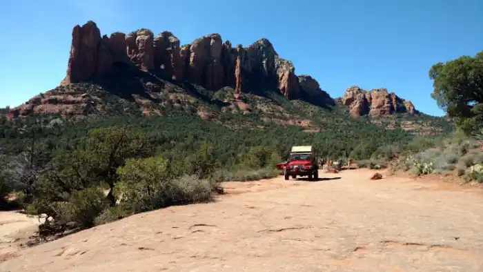 Red Jeep tour at Soldier's Pass in Sedona
