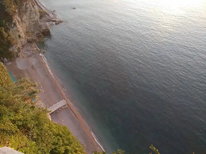 Vico Equense Beach from above