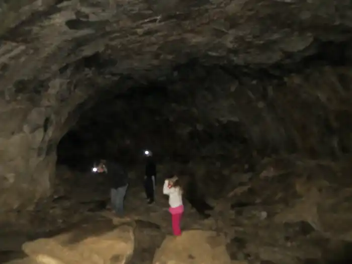 lava tubes flagstaff with headlamps