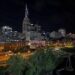 Downtown Nashville at night