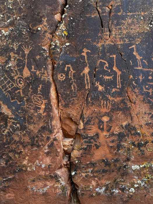 Petroglyphs at Crane Petroglyphs in Verde Valley Arizona