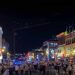 Broadway Street at night in Nashville