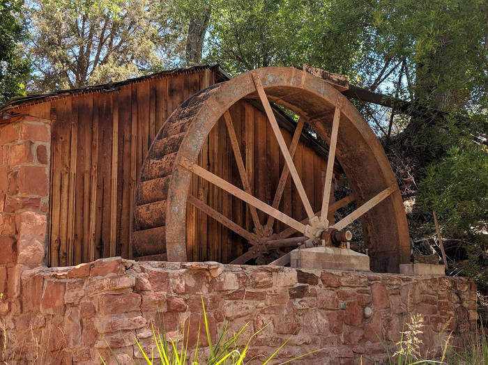water wheel at sedona-crescent_moon