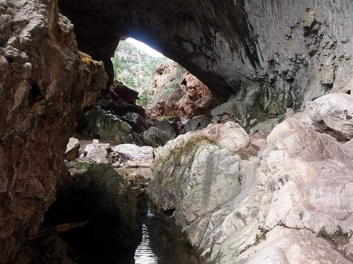 Under Tonto Natural Bridge