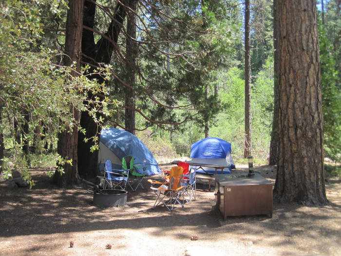 Yosemite National Park campsite