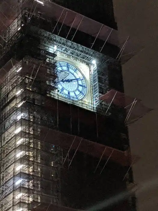 Big Ben under construction London