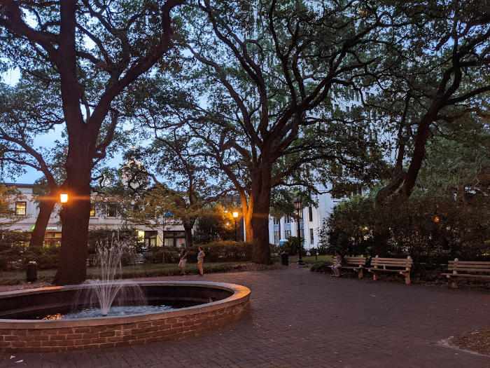 Johnson Square in Savannah