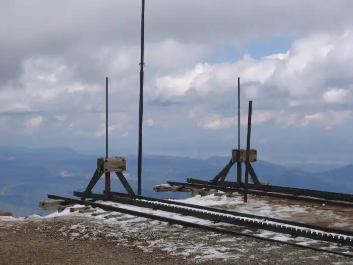End of the track at Pikes Peak