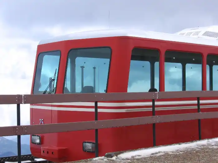 train at Pikes Peak summit