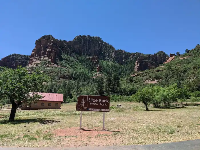 Slide rock state park sign