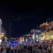 Broadway Street at night in Nashville
