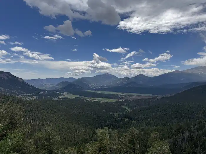Many Parks Overlook View at RMNP