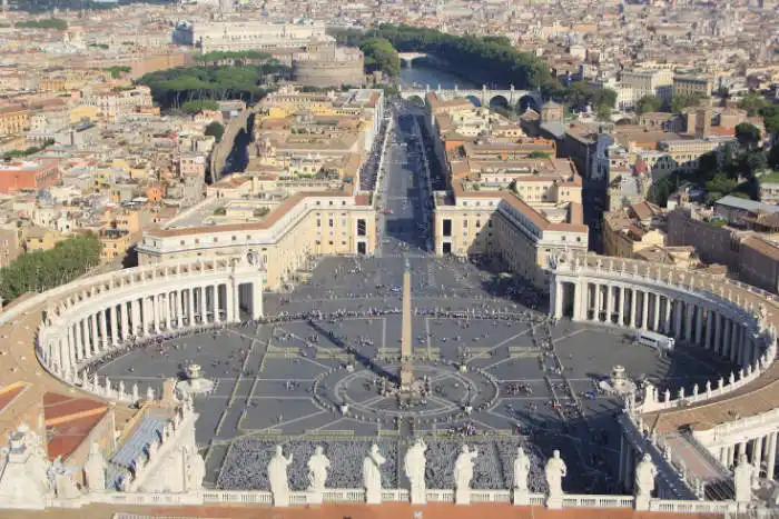 St Peters Square in Vatican City, Italy