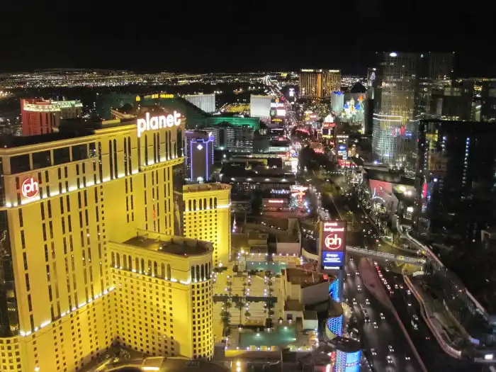 View of Vegas from Paris Hotel