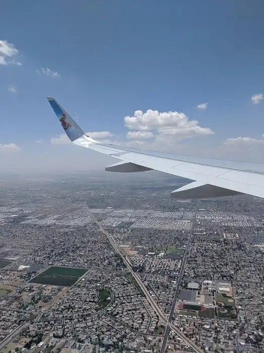 view of Phoenix in Airplane