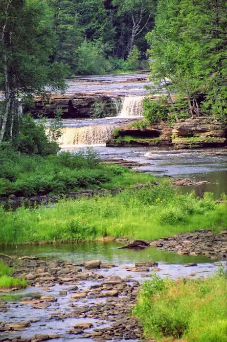 upper michigan waterfall