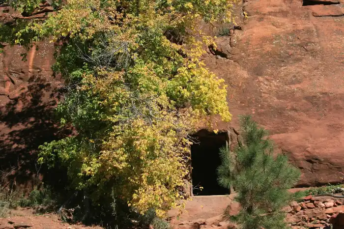 Mayhew Cabin root cellar West Fork Trail Sedona