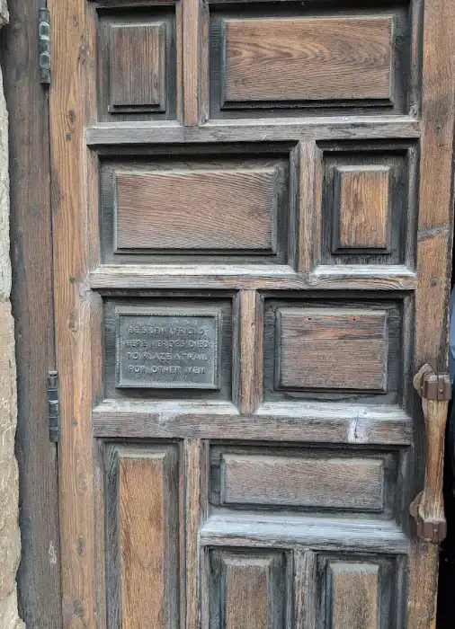 Door at the Alamo in Texas