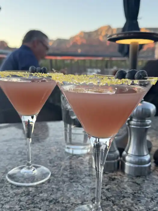 Drinks at the Hudson in Sedona