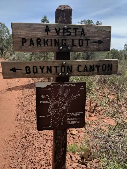 Boynton Canyon Vista Trail Sign